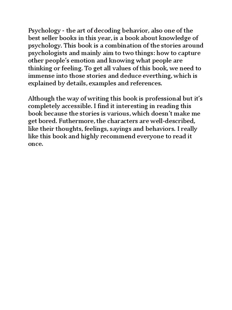 Decode Emotions: A Psychologist's Guide | PDF | Self-Improvement ...