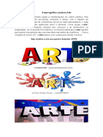 Atividade Artes