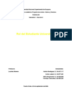 Rol Del Estudiante Adrian Rodriguez, Vicnailys Gonzalez, María Resplandor y Carlos Subero de Banca y Finanzas Seccion 2