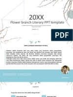 Flower Branch Literary PPT Template