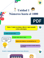 Contar hasta 1000 usando estrategias de cienes, dieces y unos