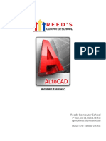 AutoCAD (Excercise 7)