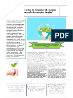 La Necesidad de Fomentar El Consumo Responsable de Energías Limpias