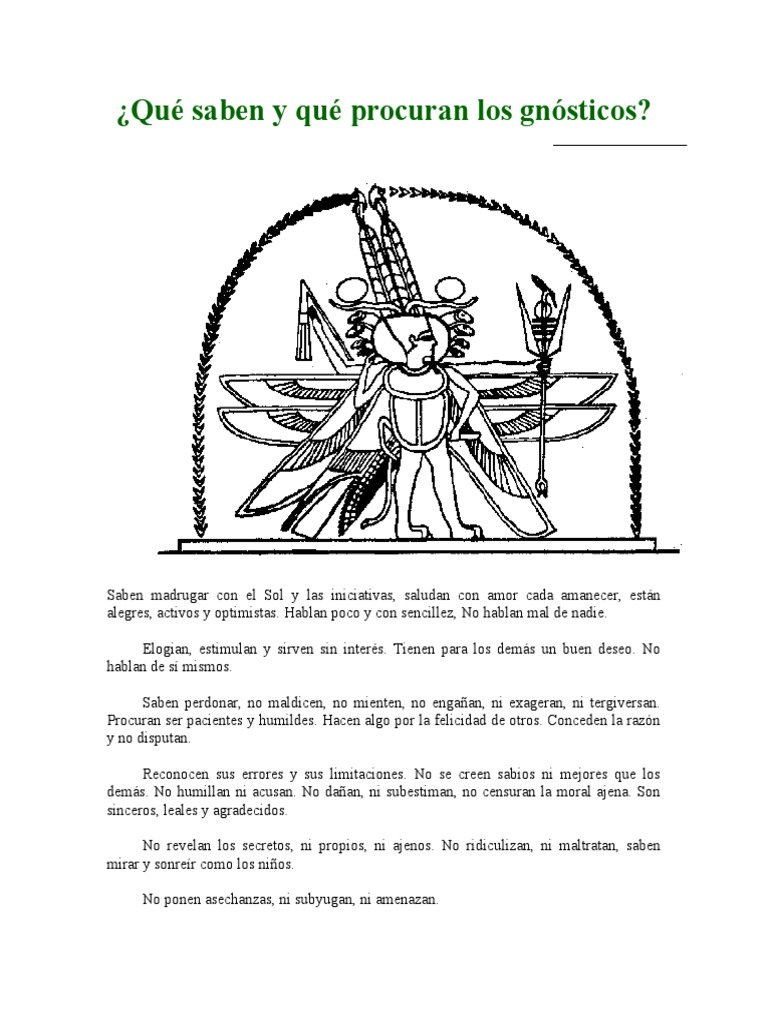 Qué Saben y Qué Procuran Los Gnósticos | PDF