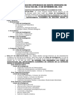 Lineas de Investigación Aprobadas en Sesión Ordinaria de Consejo de Facultad Del 25 de Setiembre Del 2020