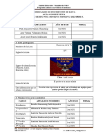 Inscripción de Lista 2022-2023