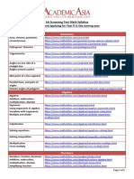 Year 9 - AA Math Syllabus