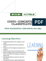 2 - Costs - Concepts and Classification
