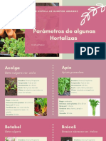 Parametros de Algunas Hortalizas