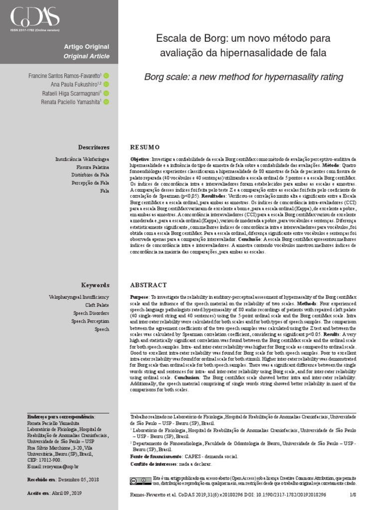 Escala de Borg | PDF | Percepção