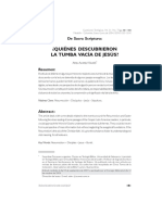 Ariel Álvarez Valdés (2005) - de Sacra Scriptura. ¿Quiénes Descubrieron La Tumba Vacía de Jesús - Cuestiones Teológicas 32.77, Pp. 181-188