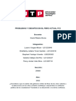 Problemas Y Desafíos en El Perú Actual Pc2 Docente:: David Ribeiro Bruno