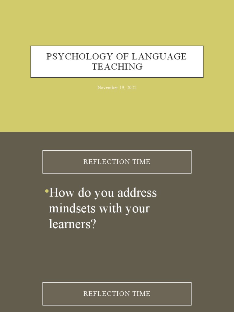 Language Teaching Mindsets and Strategies | PDF