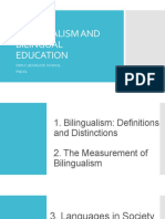 Bilingualism and Bilingual Education Topics