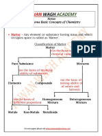 Basic Chemistry Concepts Summary