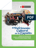 1 Revisar - Manual - Ebr Patrimonio Cultural en La Escuela