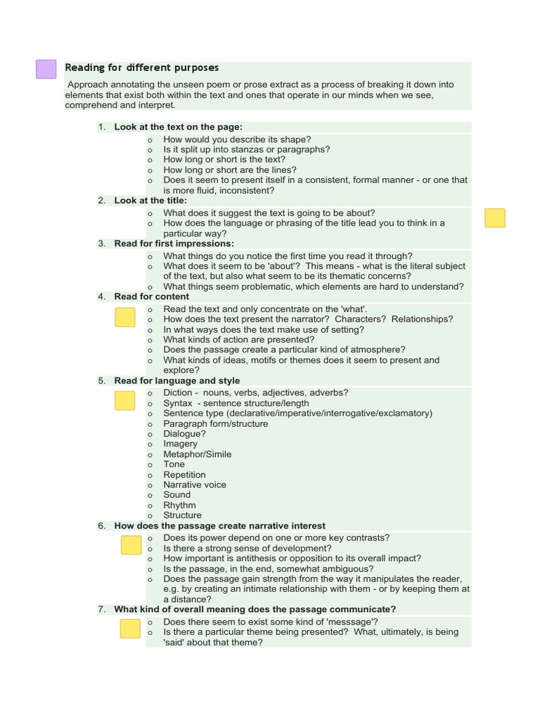 Annotating Paper 1-1 | PDF | Narrative | Poetry