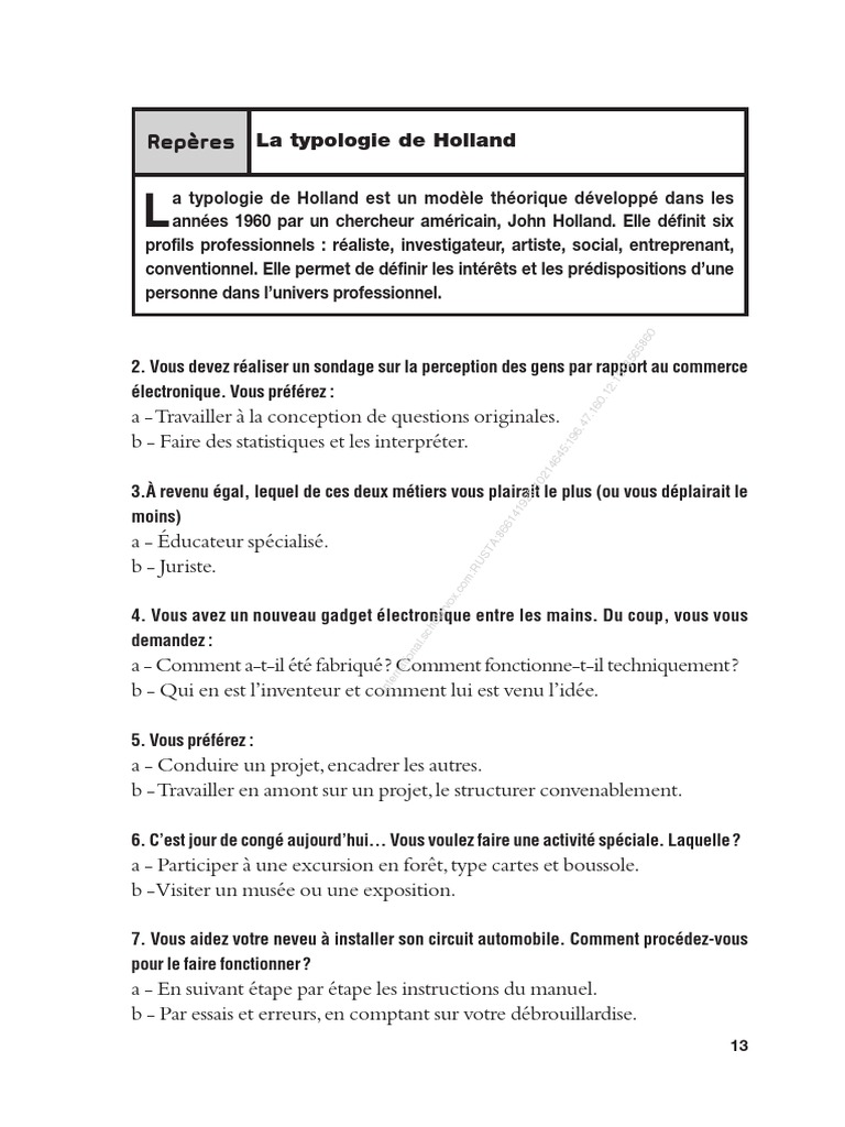 Riasec 1 | PDF