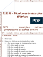 Esquemas elétricos de circuitos de iluminação e comando manual