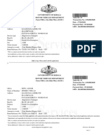 Kerala vehicle registration tax exemption receipt