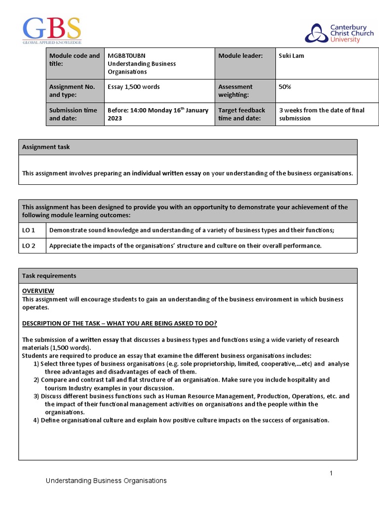 P8-Essay - Assignment Brief and Guide UBO | PDF | Evaluation | Essays