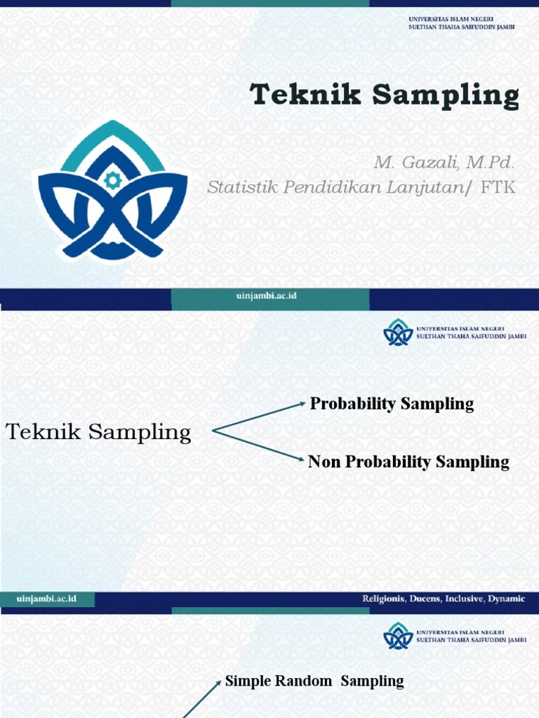 Teknik Sampling | PDF