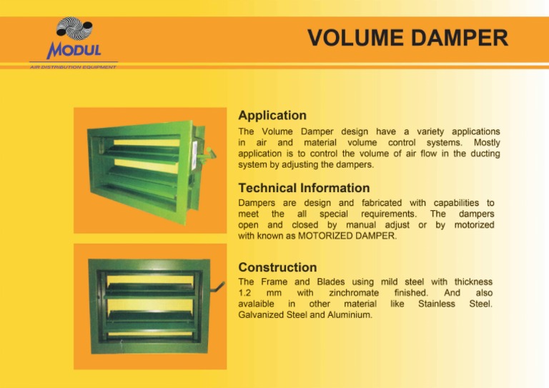 Volume Damper PDF
