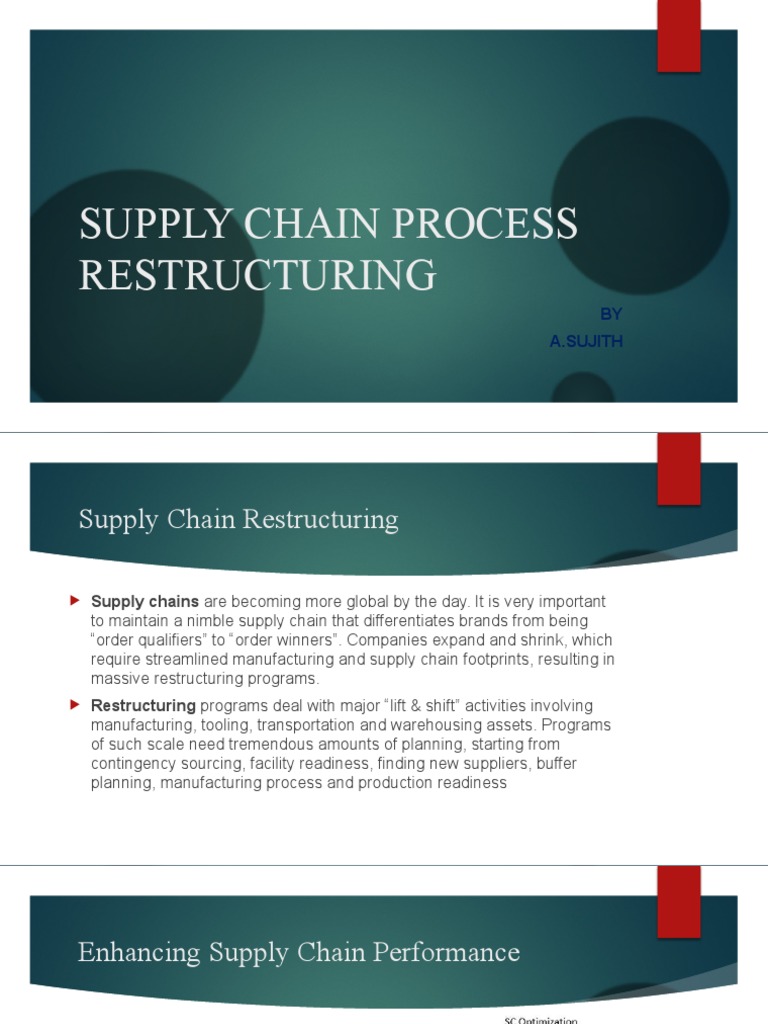 Supply Chain Process Restructuring PDF Supply Chain Business