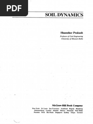 Soil Dynamics Shamsher Prakash | PDF