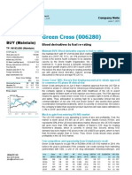 Green Cross (006280) : BUY (Maintain)