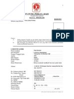 Form Recruitment Data Calon Karyawan PT. PPA