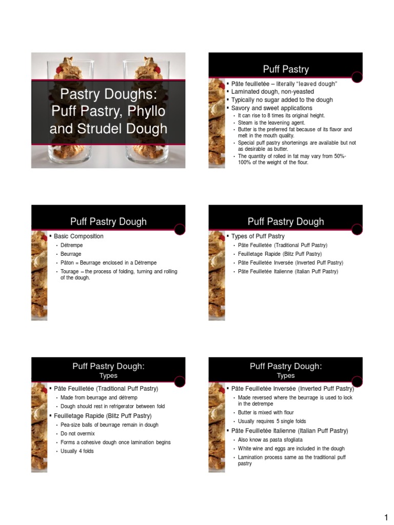 Topic 3 - Pastry Doughs - Puff Pastry and Phyllo | PDF | Foods | Cooking