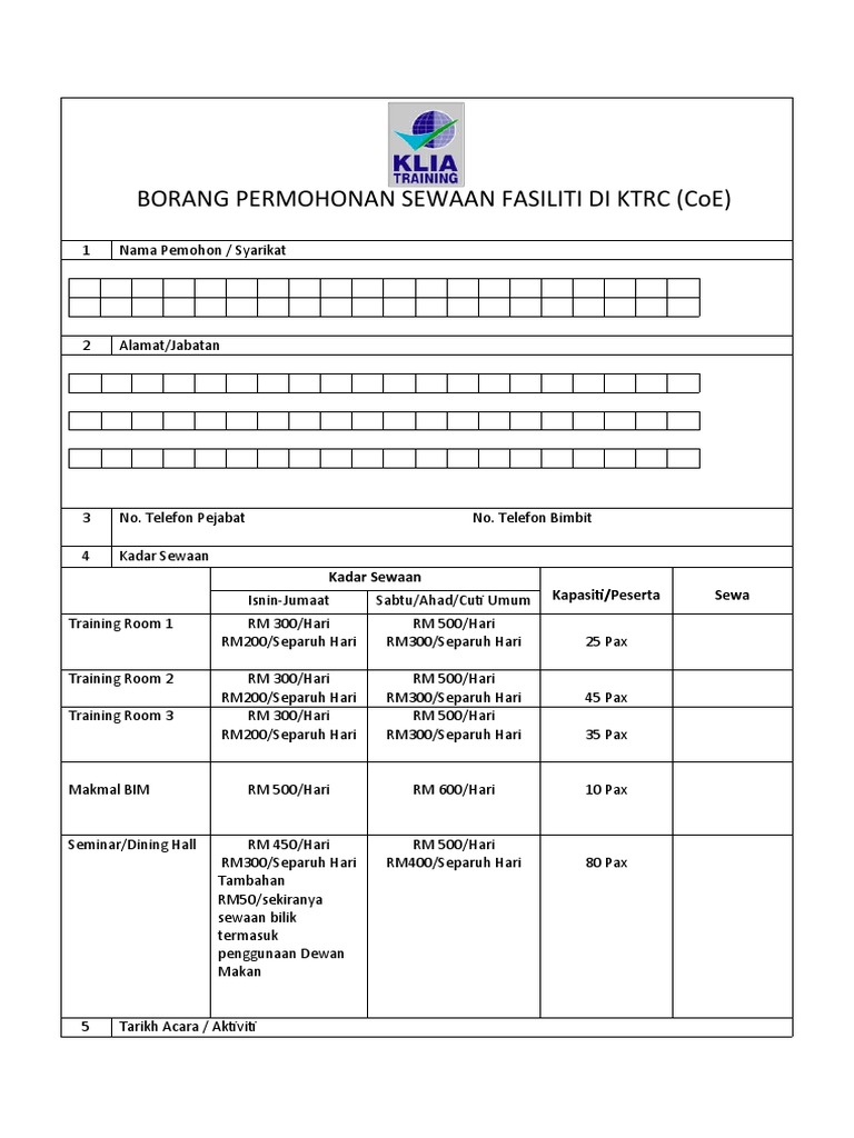 Rental Form | PDF