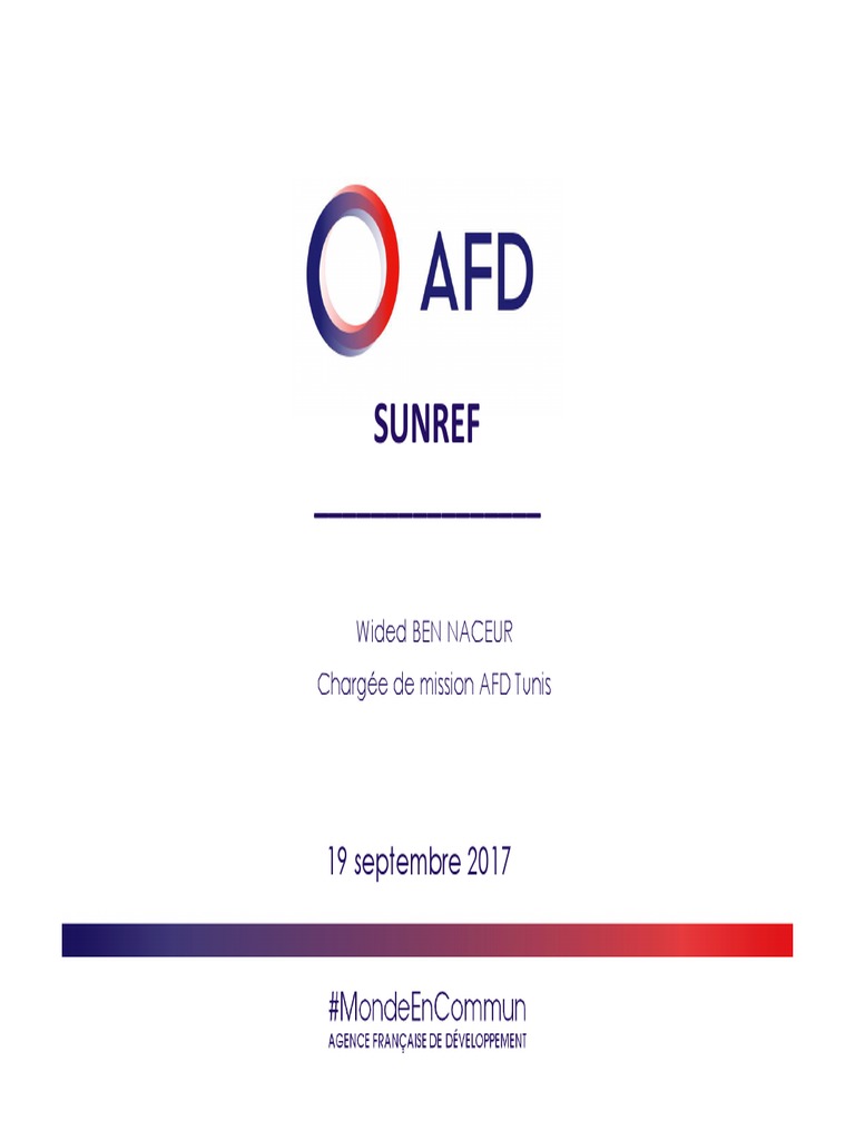 Présentation SUNREF 19092017 | PDF | Énergie renouvelable | Énergie ...
