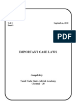 Important Case Laws