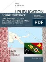2009 Provincial and District Universal Basic Education Profile Simbu