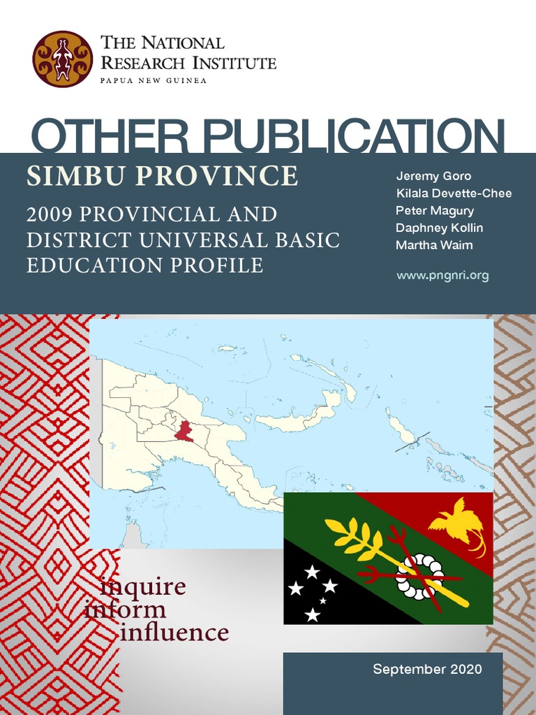 2009 Provincial and District Universal Basic Education Profile Simbu