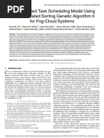 An Automated Task Scheduling Model Using Non-Dominated Sorting Genetic Algorithm II For Fog-Cloud Systems