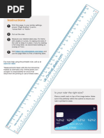 A4 Printable Ruler