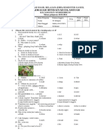 Madrasah Ibtidaiyah Islamiyah: Evaluasi Hasil Belajar (Ehb) Semester Ganjil Kecamatan Sumberrejo