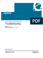 Troubleshooting: Ethernet Routing Switch 2500 Series