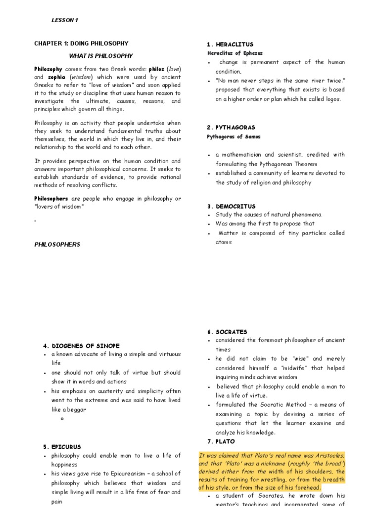 Lesson 1 To 5 Philosophy Download Free Pdf Science Scientific Method