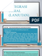 Integrasi Sosial (Lanjutan)