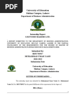 Internship Report Cover Page Template | PDF