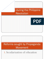 Education During the Philippine Revolution