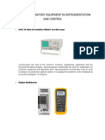 Common Laboratory Equipment in Instrumentation and Control