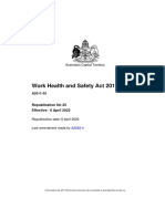 Work Health and Safety Act 2011: Australian Capital Territory