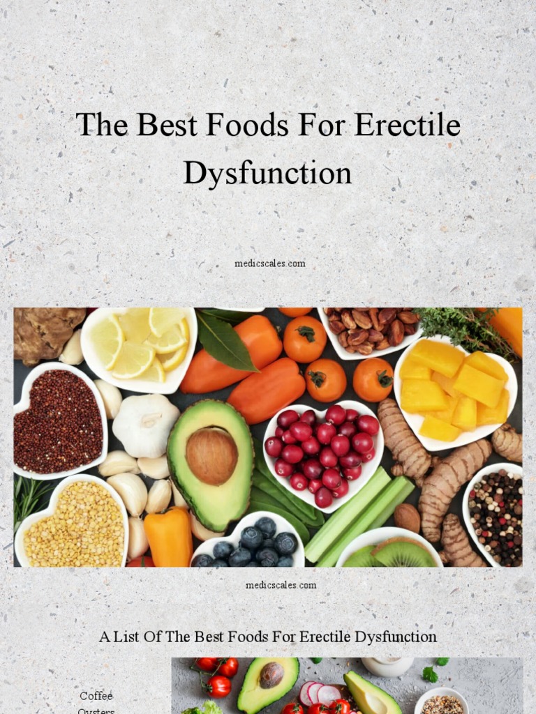 The Best Foods For Erectile Dysfunction PDF Foods Erectile