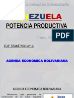 Agenda Económica Bolivariana y sus componentes