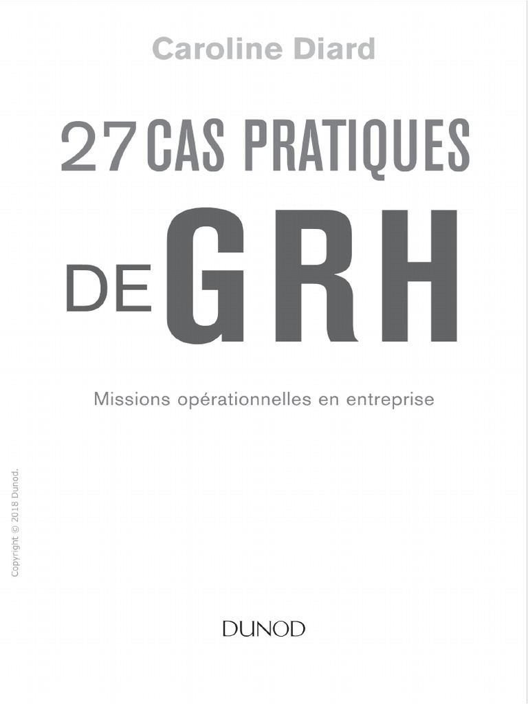 27 Cas Pratique de GRH 1658223803 | PDF